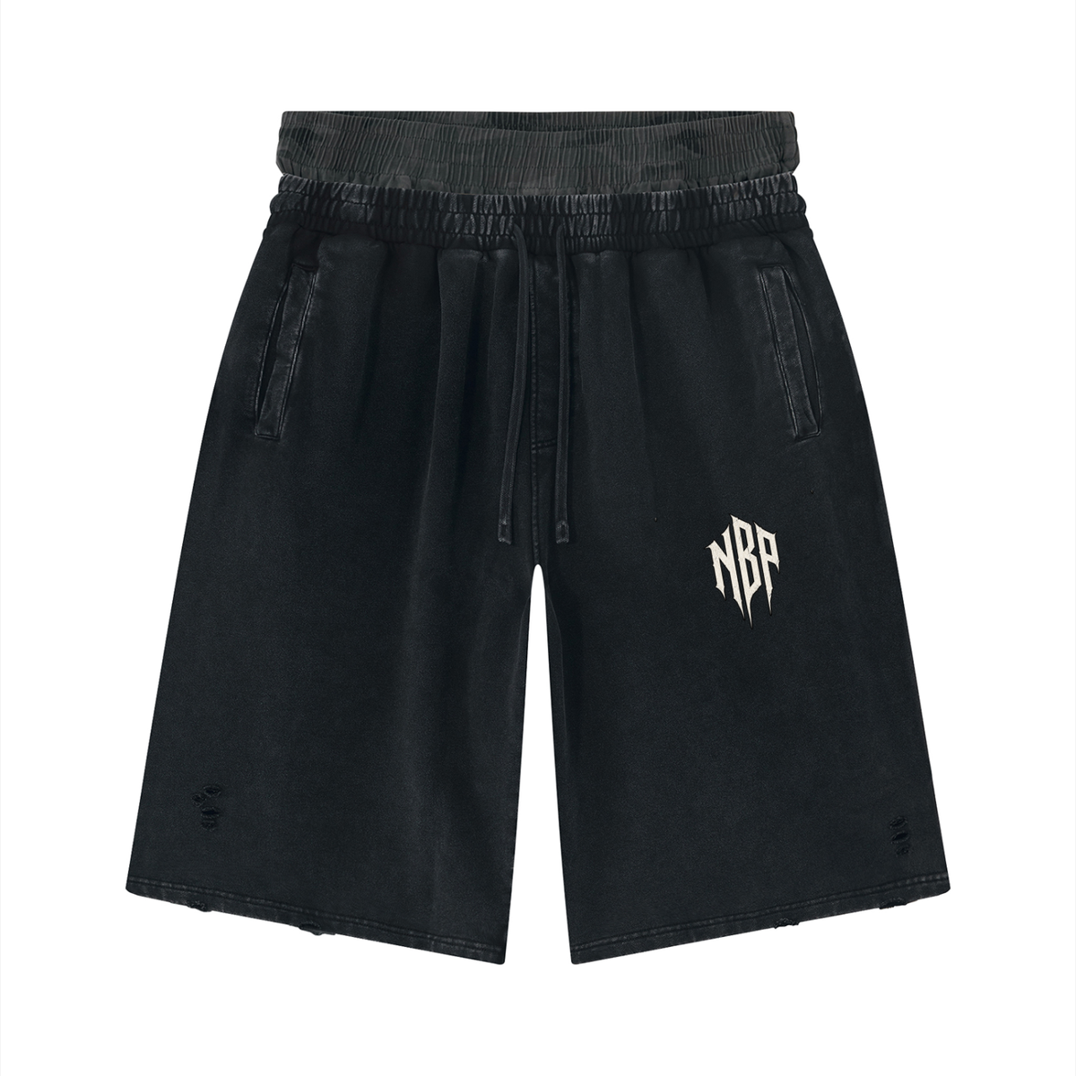 NBP  Vintage Wash Wide Leg Shorts