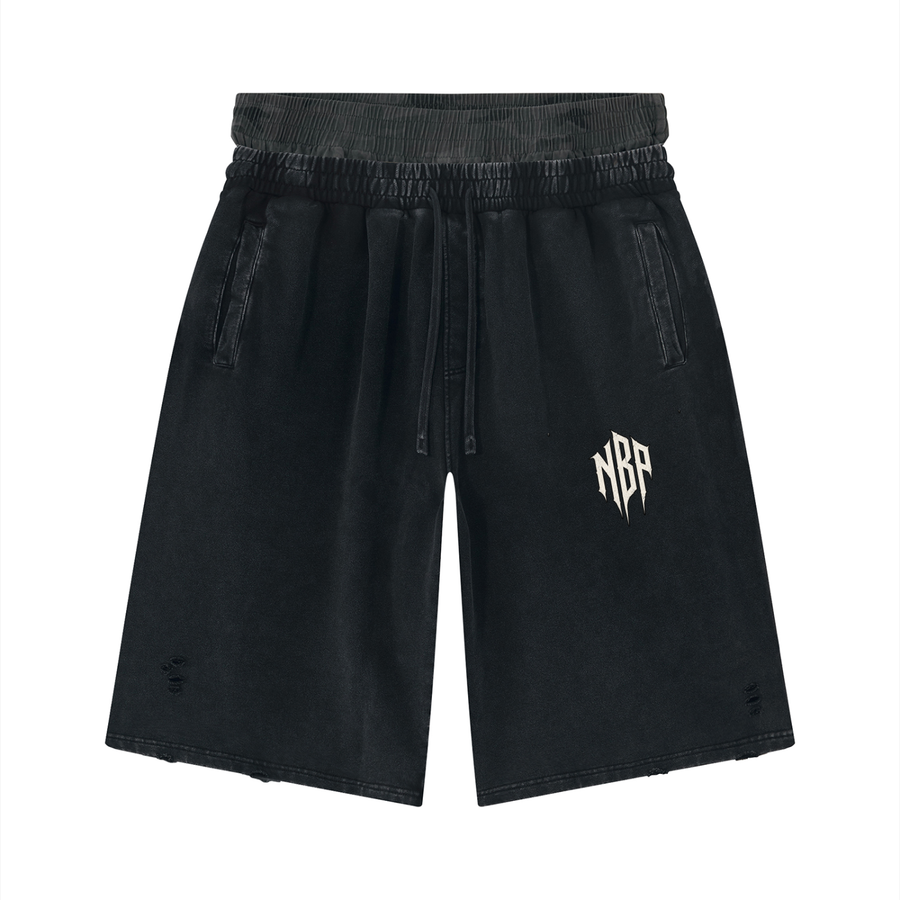 NBP  Vintage Wash Wide Leg Shorts
